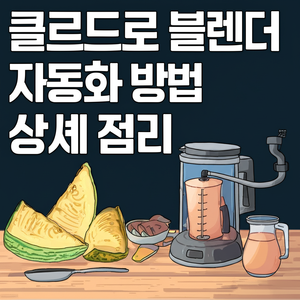 클로드로 블렌더 자동화 방법 상세 정리