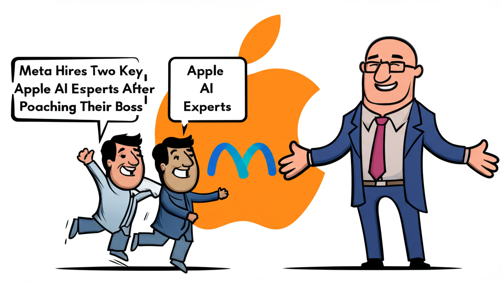 실리콘밸리 AI 인재 쟁탈전: 메타, 애플 AI 핵심 전문가 대거 영입