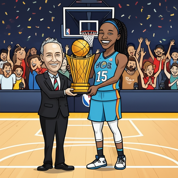 WNBA 올스타전의 화려한 순간 - MVP 트로피 시상식